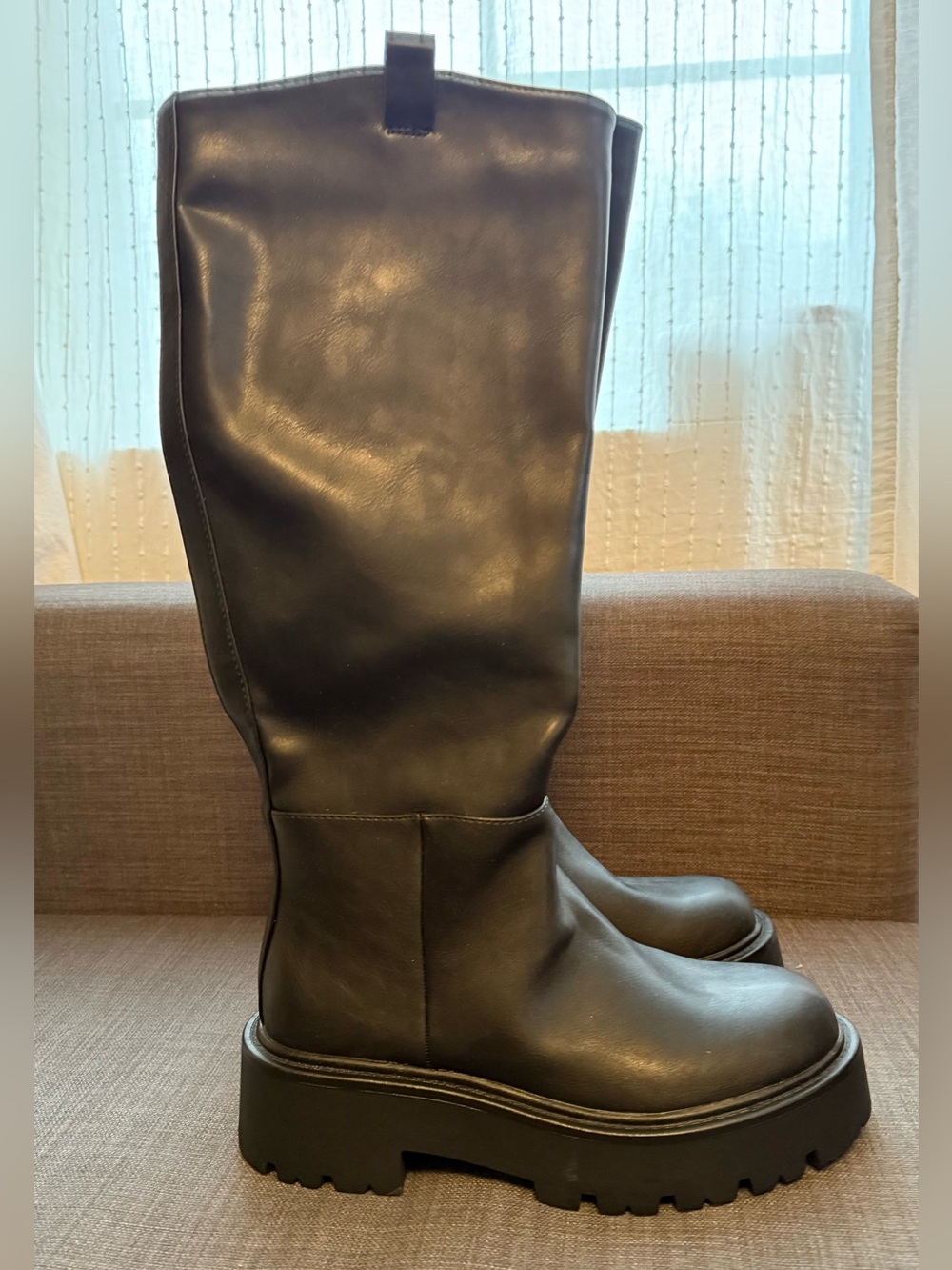 Madden Girl Women's Black Knee-High Platform Boots